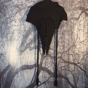 Punk Rave festival hood. Goth witch cosplay style